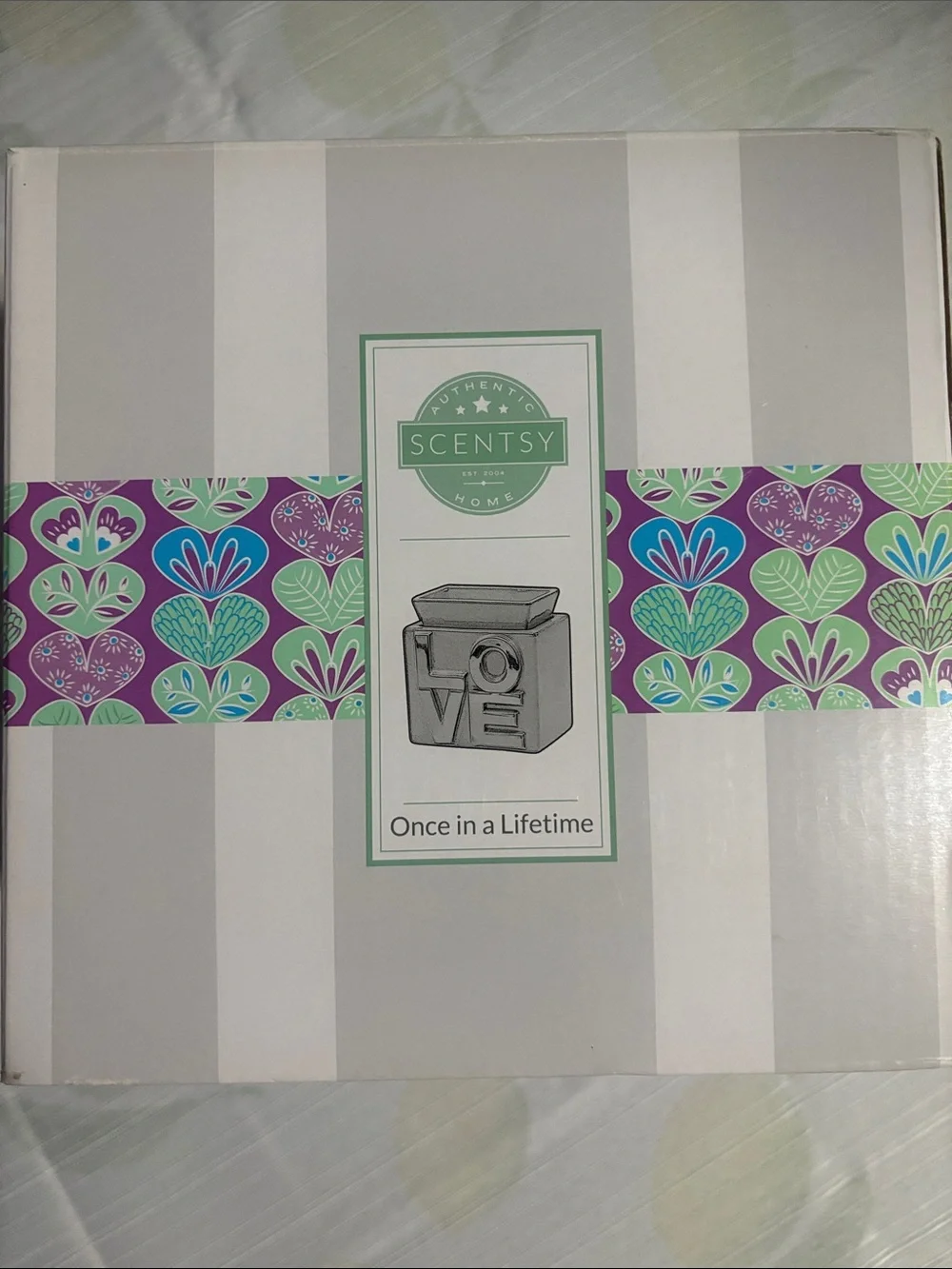Scentsy Purple & Green Decorative Warmer Box - 'Once in a Lifetime'